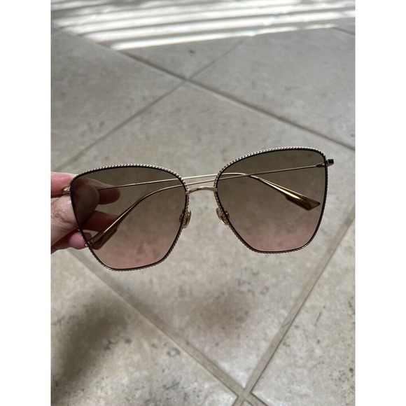 Christian Dior Monsieur 3YG86 LIGHT GOLD / BROWN RED FADE Sunglasses main image 4
